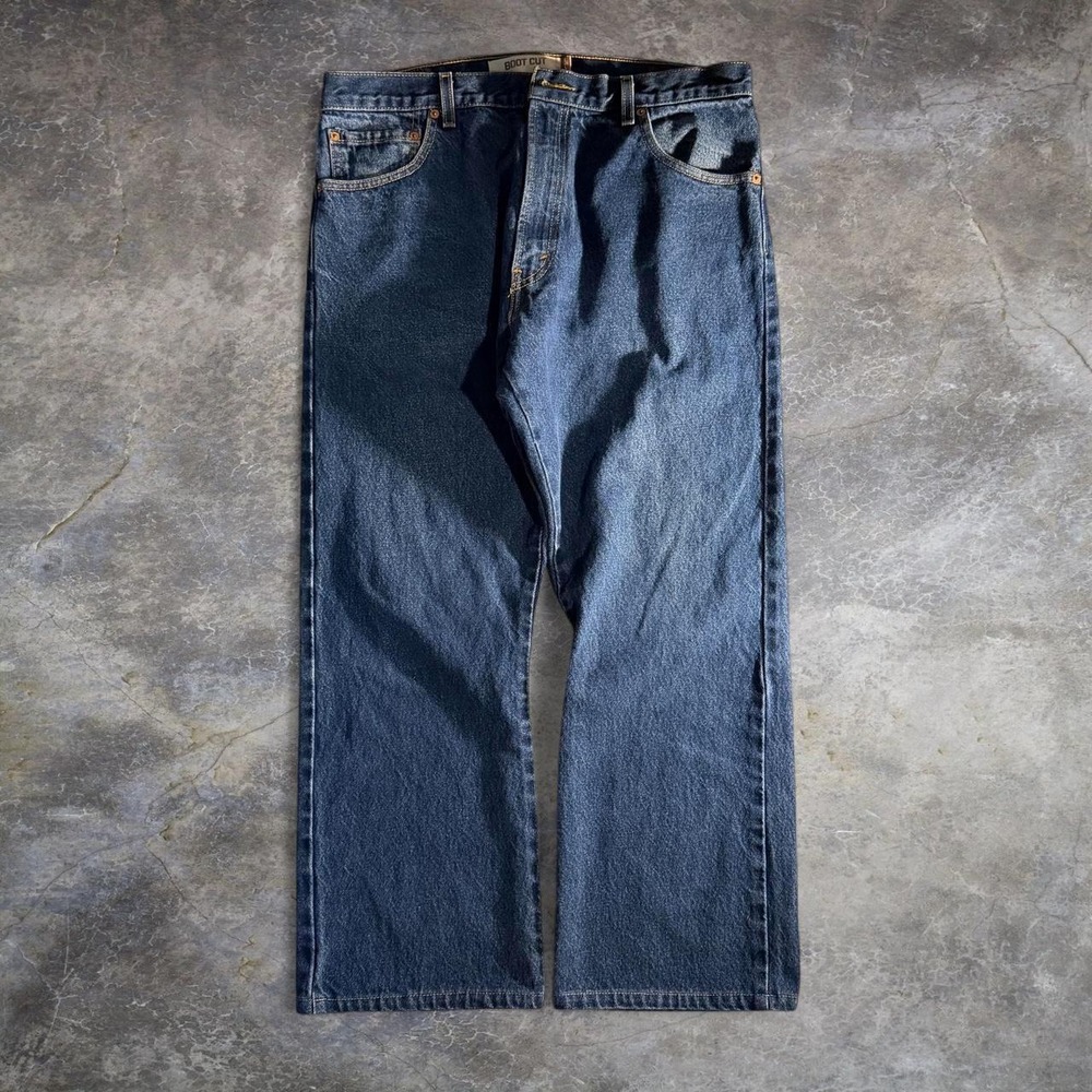 Levi's 517 Boot Cut Blue Denim Jeans Men's W36 L30 Western Cowboy USA Classic